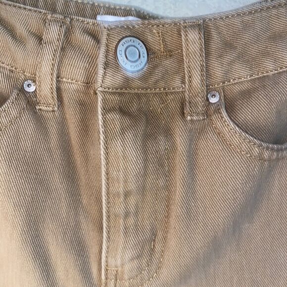 90s RSQ Super High Rise Mom Brown Jean Shorts Size 23 Cuff EUC Y2k - Picture 3 of 6